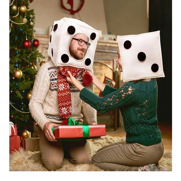 NEW Dice Head Costume Bunco or Game Night Hat - Picture 5 of 5